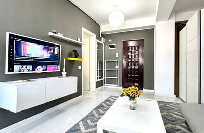 Location d’un appartement design d’une pièce dans le quartier Chiajna, secteur 6, Bucarest, Roumanie